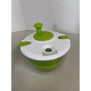 Cuisinart Salad Spinner‎ White Green Manual Vegetable Washer Lettuce Dryer Large